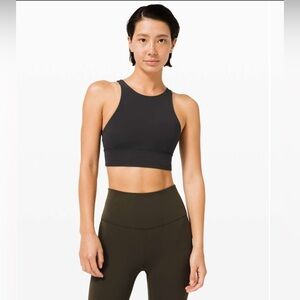 lululemon athletica Black High Neck Energy Sports Bra